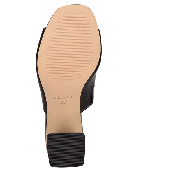 🎉HP🎉 Nine West Wylow Women's Heeled Slide Sandals in Rich Coffee Color - Picture 5 of 5